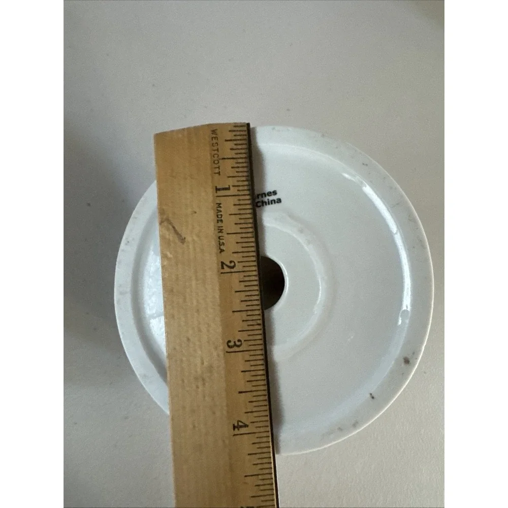 Vintage Bill Barnes White Porcelain Ring Holder Floral Pattern Trinket Dish